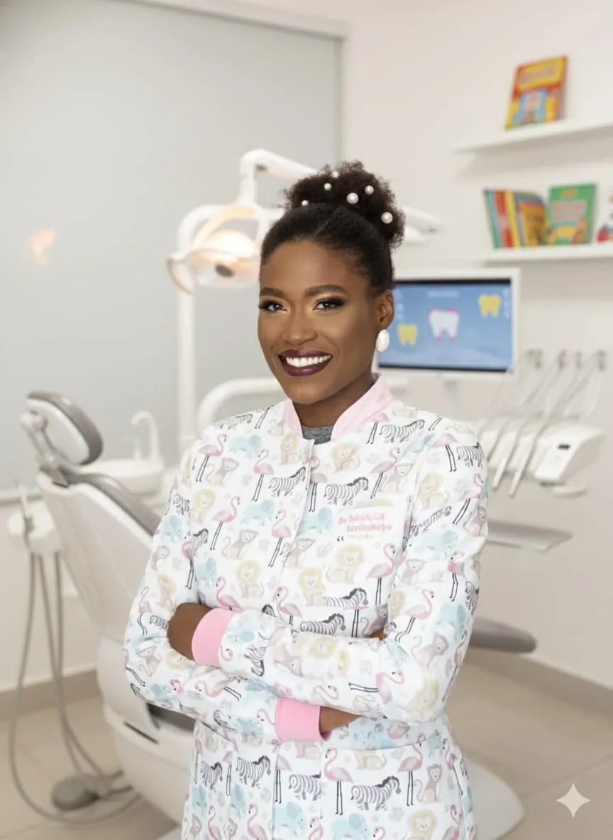 Dra. Sheila Cristina sorrindo no consultório